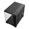 CiT Concept Black MATX Gaming Cube PC Case - Black