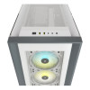 Corsair iCUE 5000X RGB Mid Tower Tempered Glass ATX Gaming PC Case - White