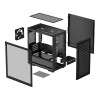 DeepCool CH370 Tempered Glass MicroATX Gaming PC Case with 1 x Fan - Black