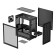 DeepCool CH370 Tempered Glass MicroATX Gaming PC Case with 1 x Fan - Black