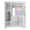 Antec CX800 ARGB Tempered Glass Mid Tower Gaming PC Case - White