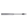 Trust Halyx Aluminium 4-Port Mini USB Hub - Grey