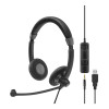 EPOS Sennheiser SC 75 USB MS Teams Certified Binaural Headset - Black