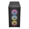 Corsair 3000D Airflow RGB Mid Tower Tempered Glass ATX Gaming PC Case - Black
