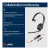 Poly Blackwire 5210 Monaural USB-C USB-A 3.5mm Wired Headset