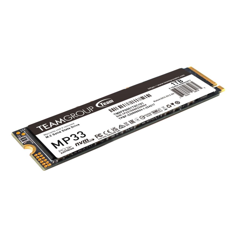 Team Group MP33 1TB M.2 2280 NVMe PCIe Gen3 SSD
