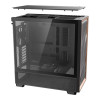 Antec Flux Wood Tempered Glass Mid Tower Gaming PC Case - Black