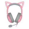 Razer Kraken Kitty V2 Quartz Wired RGB Gaming Headset with Kitty Ears - Pink