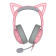 Razer Kraken Kitty V2 Quartz Wired RGB Gaming Headset with Kitty Ears - Pink