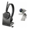 Poly Studio P5 Webcam with Voyager 4220 UC Wireless Headset