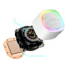 GAMDIAS AURA GL360 V2 White 360mm RGB All-in-One Liquid Cooler
