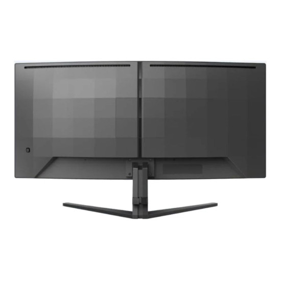 Back side of of LG UltraGear 34GS95QE-B 33.9 FreeSync 180Hz Curved Gaming Monitor 
