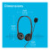 HP G2 On-Ear Wired USB-A Stereo Headset - Black