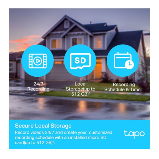 TP-LINK Tapo C500 360° outdoor Wi-Fi security camera with pan/tilt features
