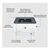 HP LaserJet Pro 3002dw 1200 x 1200 dpi A4 Wireless Laser Printer
