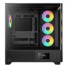 Gamdias ATLAS P2 CG Mid Tower ATX Gaming PC Case with 4 x RGB Fans - Black