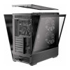 Antec Flux Rear Wood Tempered Glass Mid Tower Gaming PC Case - Black