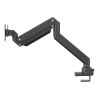 Neomounts NM-D775BLACKPLUS 10-49" Gas Spring Topfix 180°-Stop Desk Mount Single Monitor Arm - Black