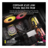 Corsair iCUE Link Titan 360 RX RGB Intel/AMD AIO Liquid CPU Cooler - Black