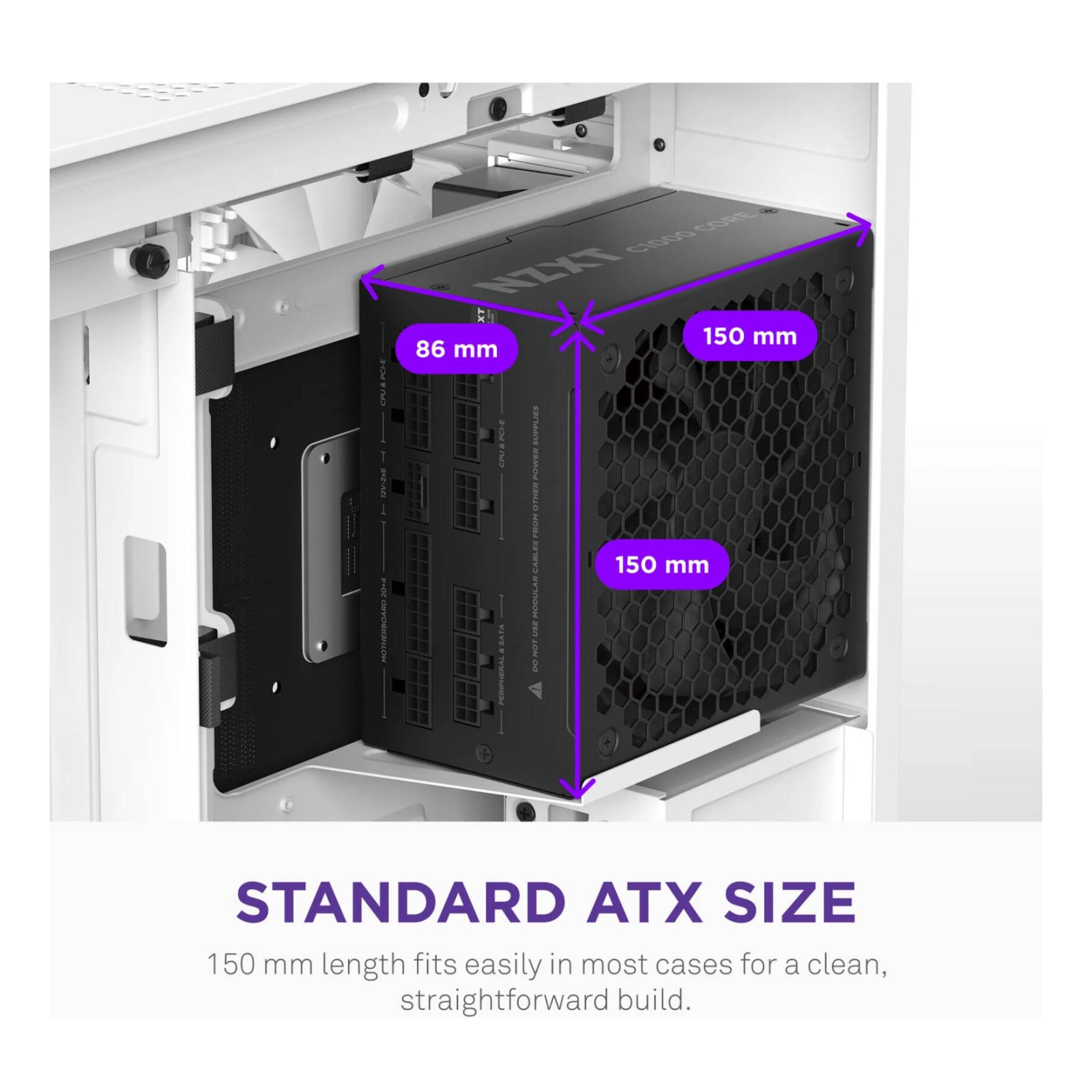 NZXT C1000 Gold Core 1000W ATX 3.1 80 PLUS Gold Power Supply