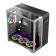 1st Player RT7 BK Tempared Glass Mid Tower Gaming PC Case with 4 x RGB Fans
