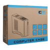 CiT S003B Slim Micro ATX or Mini ITX PC Case - Black