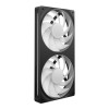 NZXT F240 RGB Unibody 8-Pin PWM PC Fan Black - 2-Pack