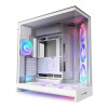 NZXT H9 Flow RGB+ (2025) Dual Chamber Mid Tower ATX Gaming PC Case - White