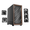 Antec Flux SE Wood Sound Dampened Mid Tower Gaming PC Case - Black