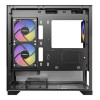 Antec CX500M ARGB Tempered Glass Mini Tower Gaming PC Case - Black