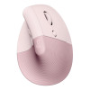 Logitech Lift Vertical RF Wireless Bluetooth Optical 4000 DPI Ergonomic Mouse - Pink