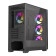 Vida Zephyr V2 Micro-ATX ARGB Tempered Glass Gaming PC Case - Black