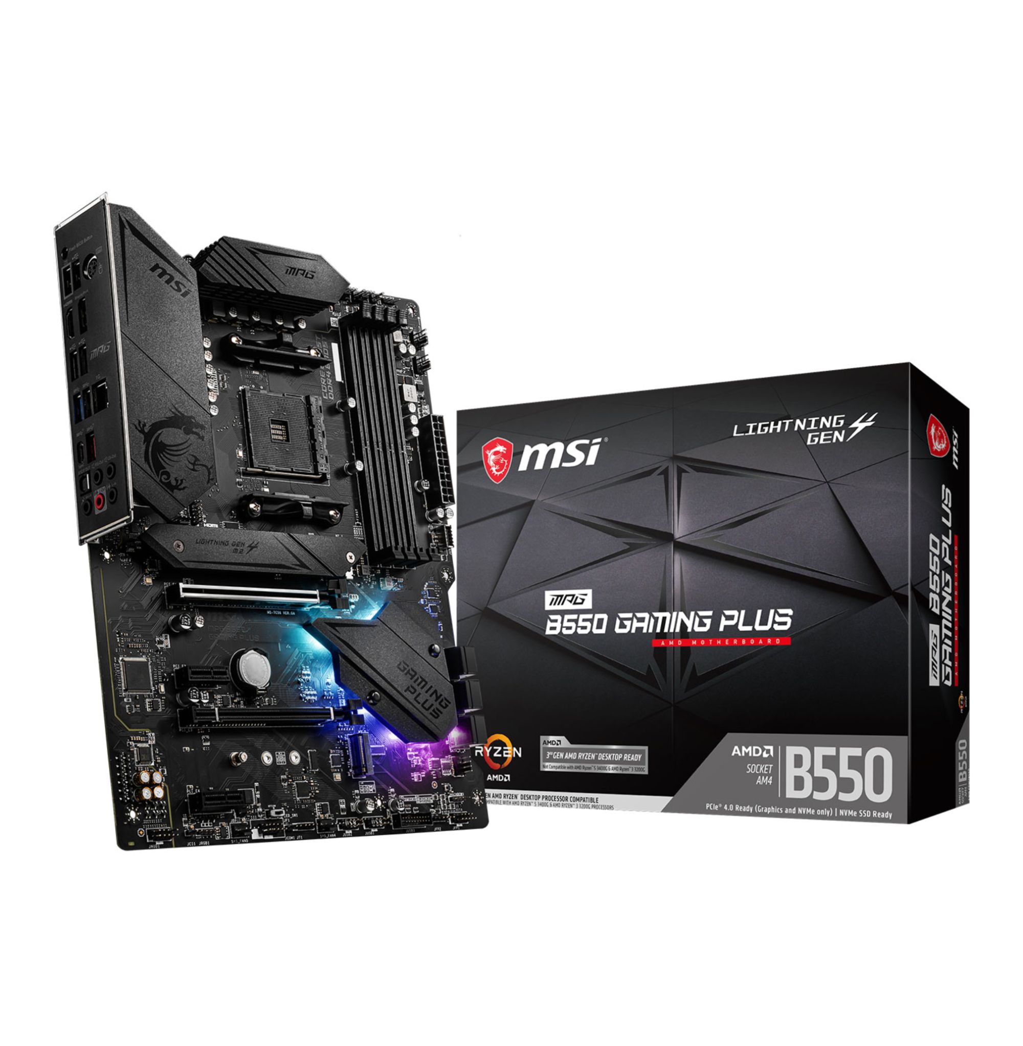 MSI AMD B550 MPG GAMING PLUS AM4 DDR4 ATX Motherboard