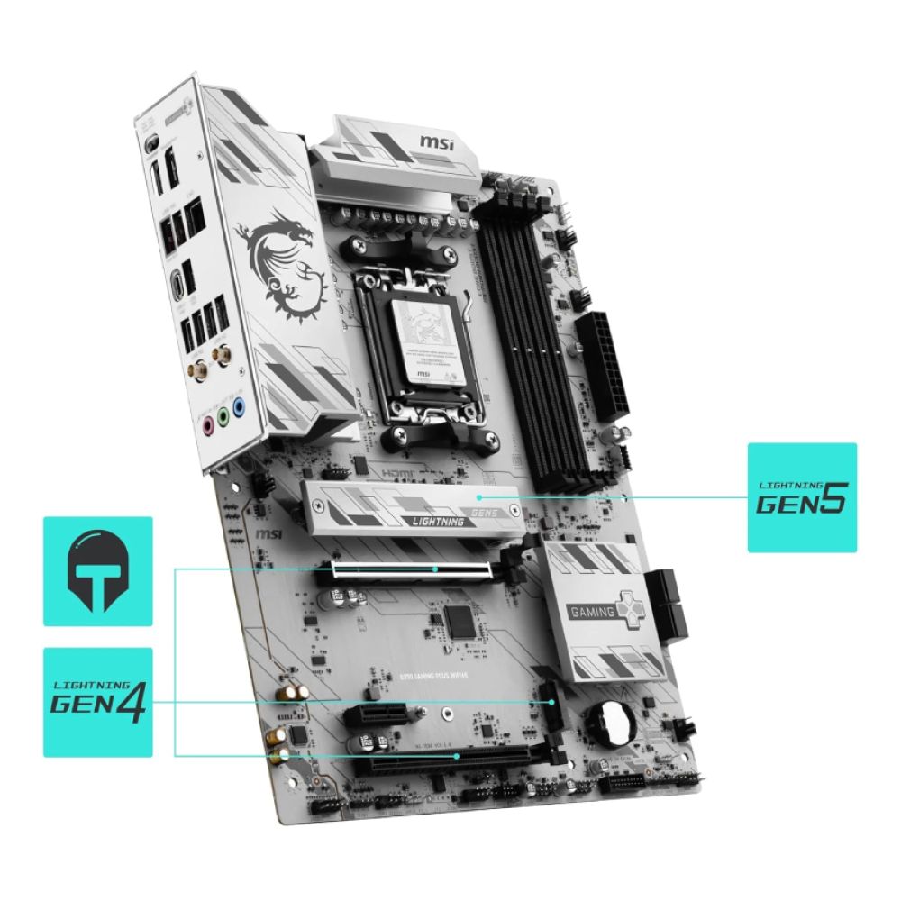 MSI B850 GAMING PLUS WIFI6E ATX AMD Socket AM5 Board