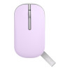 ASUS Marshmallow MD100 1600 DPI Wireless Optical Mouse - Lilac Purple w/ Brave Green Cover