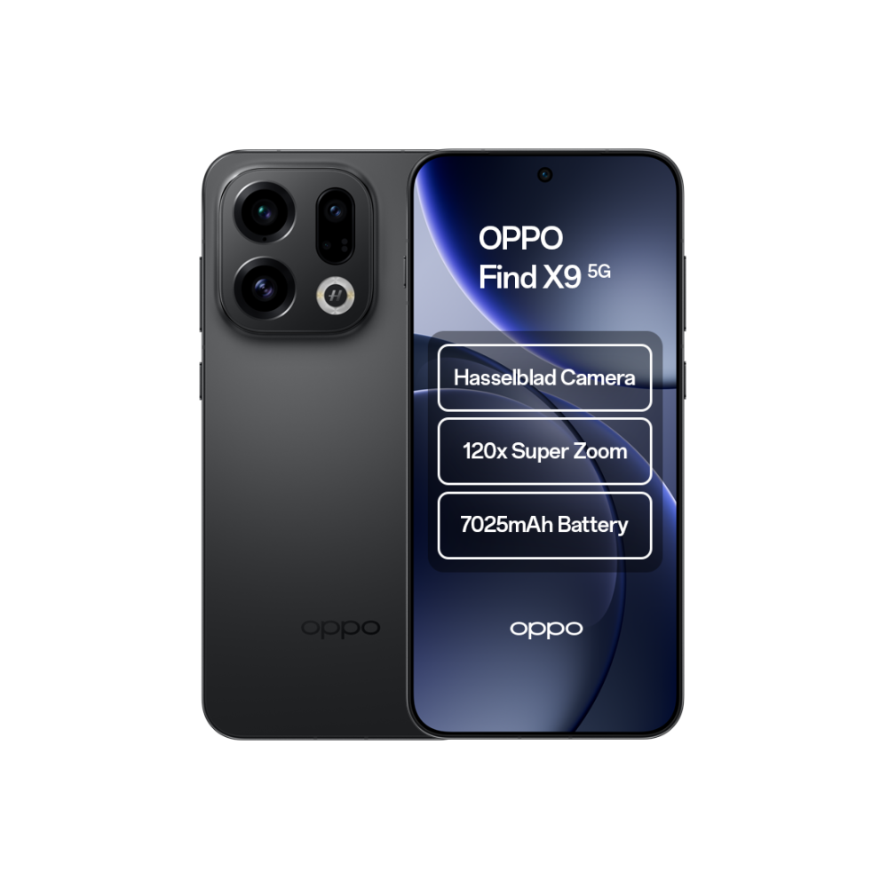 OPPO Find X9 5G 6.59" Dual SIM 12GB RAM 512GB Storage Android 16 Black