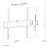 Neomounts FPMA-W300BLACK 32-55" Ultra Slim Fixed TV Wall Mount - Black