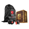 MSI Loot Box Pack 4in1 Drawstring Bag, Gaming Headset & Lucky Figure Key Chain
