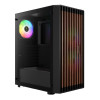 Gamdias AURA GC4 ARGB Tempered Glass Mid Tower Gaming PC Case - Black