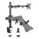 Neomounts FPMA-D550NOTEBOOK 10-32" Full Motion Desk Mount Single Monitor Arm with Laptop Holder - Black