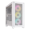 Corsair 4000D RGB Airflow Mid-Tower Tempered Glass ATX Gaming PC Case - White