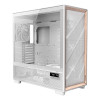 Antec Flux PRO Wood Tempered Glass Full Tower Gaming PC Case - White