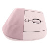 Logitech Lift Vertical RF Wireless Bluetooth Optical 4000 DPI Ergonomic Mouse - Pink