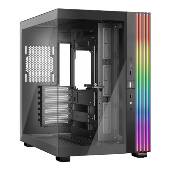 Be Quiet Light Base 600 DX Black ATX Midi Tower PC case with ARGB lighting and tempered glass panel
