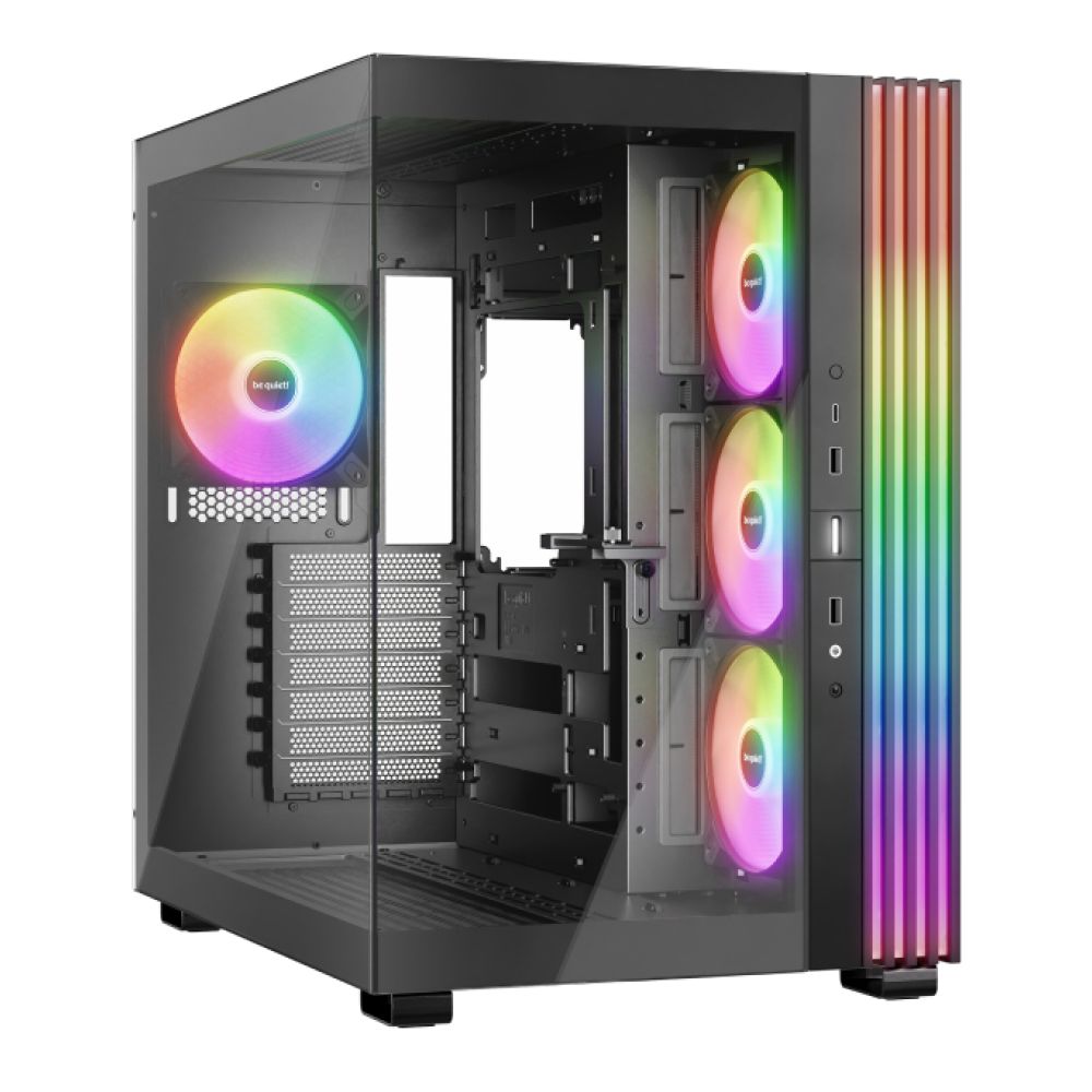 Be Quiet Light Base 600 LX Black ATX Midi Tower PC case with ARGB lighting and tempered glass panel
