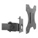 Neomounts FPMA-D550DBLACK 10-32" Full Motion Desk Mount Clamp & Grommet Dual Monitor Arm - Black