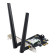 ASUS PCE-BE6500 WiFi 7 PCI-E 2 External Antennas WPA3 WiFi Adapter