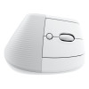 Logitech Lift for Mac Bluetooth Optical 4000 DPI Ergonomic Mouse - White