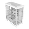 CiT Pro Diamond XR Tempered Glass Mid Tower Gaming PC Case - White