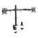 Neomounts FPMA-D550DBLACK 10-32" Full Motion Desk Mount Clamp & Grommet Dual Monitor Arm - Black